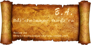Büchelmayer Auróra névjegykártya